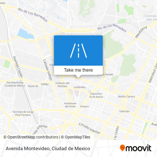 Avenida Montevideo map