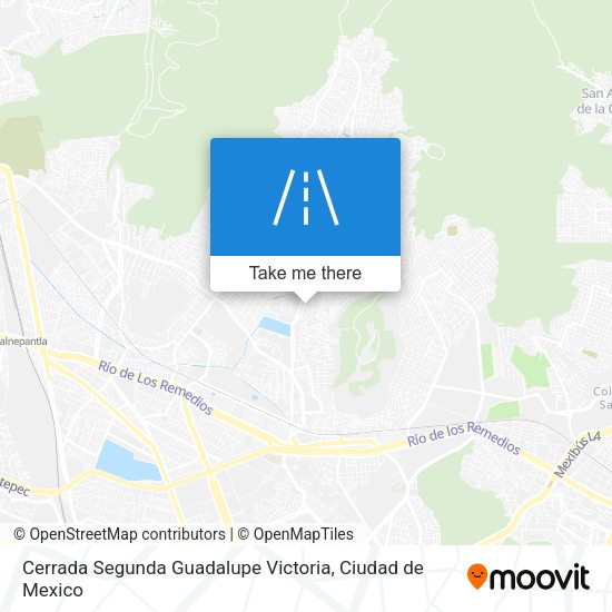 Cerrada Segunda Guadalupe Victoria map