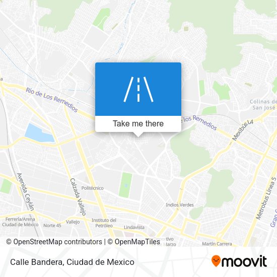 Calle Bandera map