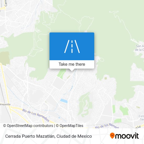 Cerrada Puerto Mazatlán map