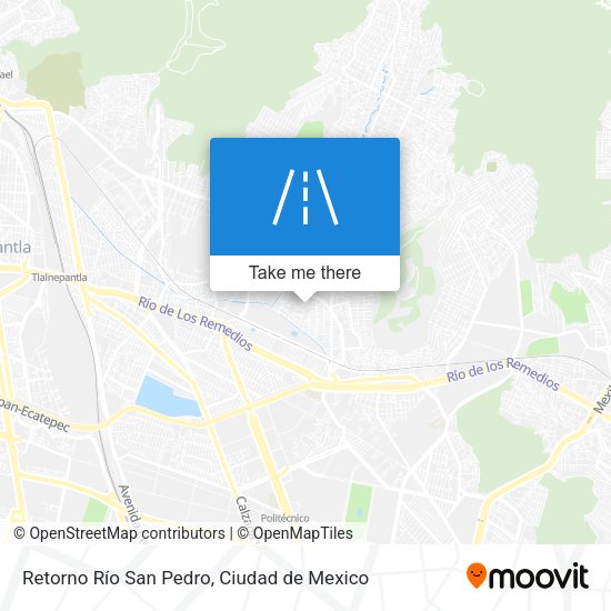 Retorno Río San Pedro map