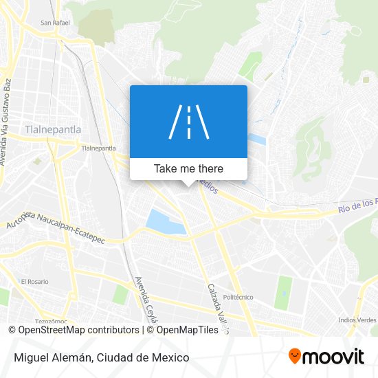 Miguel Alemán map