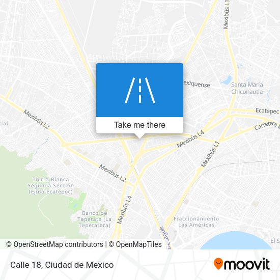 Mapa de Calle 18