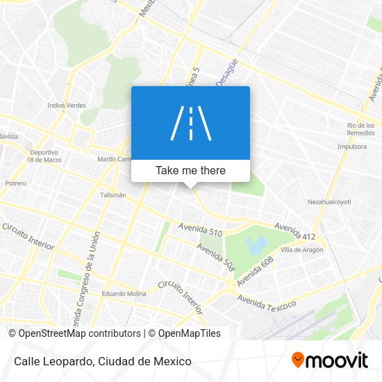 Calle Leopardo map