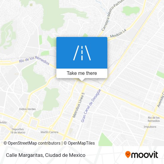 Calle Margaritas map