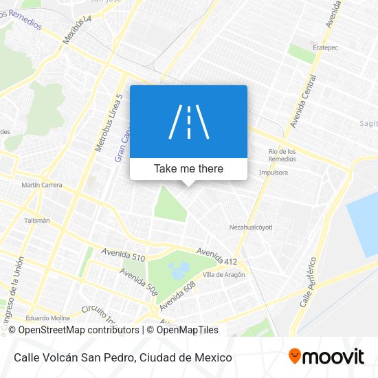 Calle Volcán San Pedro map