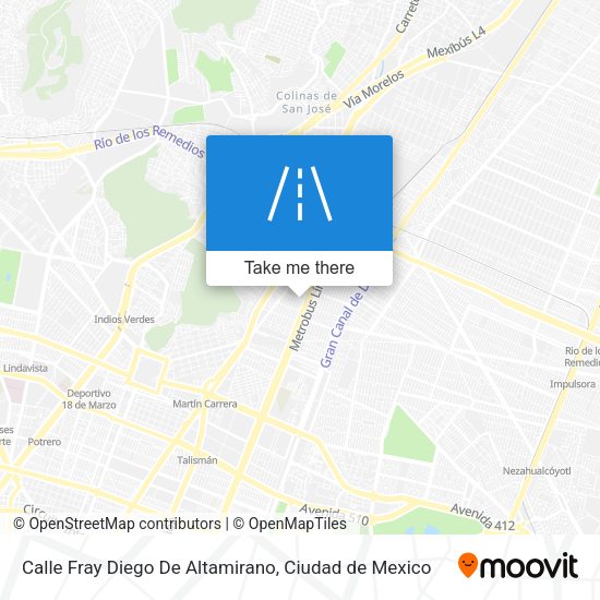 Calle Fray Diego De Altamirano map