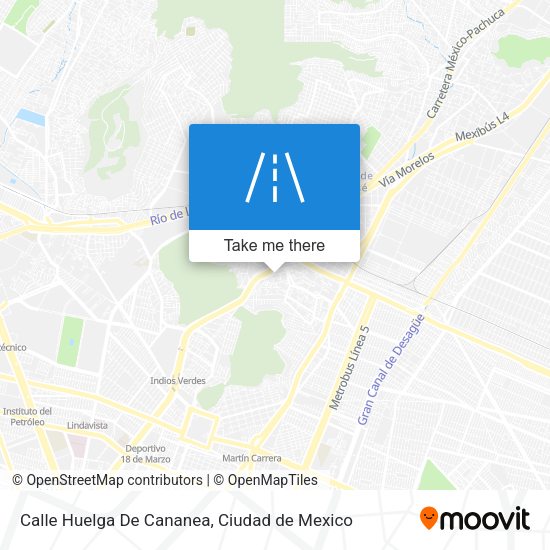 Mapa de Calle Huelga De Cananea