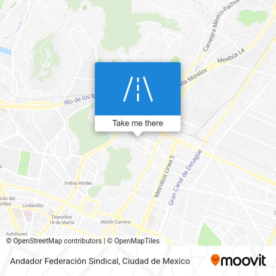 Andador Federación Sindical map