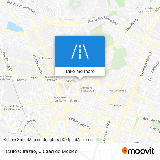 Mapa de Calle Curazao