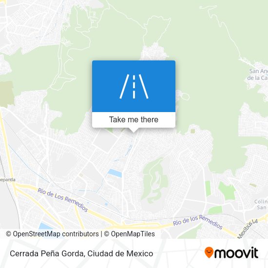 Cerrada Peña Gorda map