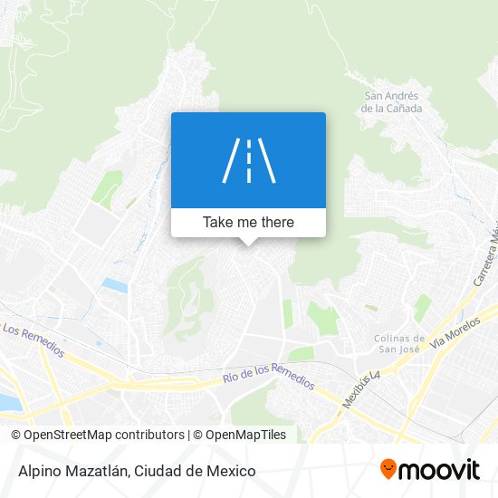 Alpino Mazatlán map