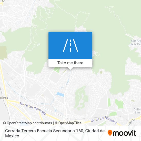 Cerrada Tercera Escuela Secundaria 160 map