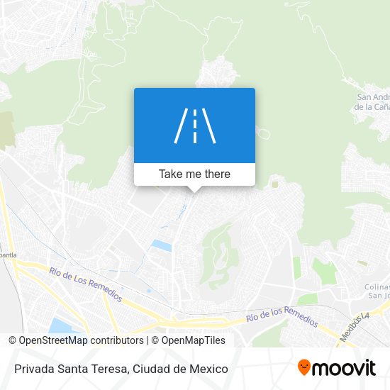 Mapa de Privada Santa Teresa