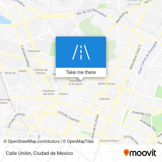 Calle Unión map