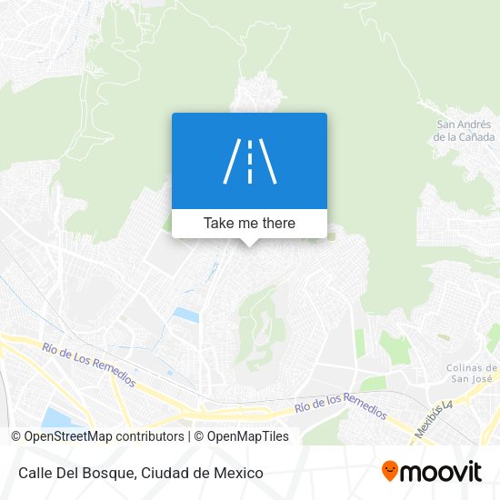 Mapa de Calle Del Bosque