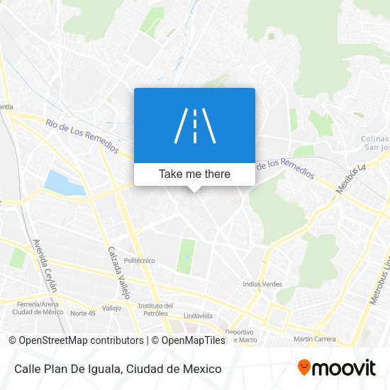 Calle Plan De Iguala map