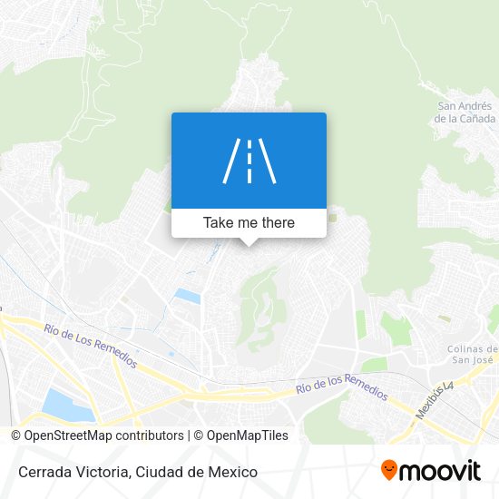 Cerrada Victoria map