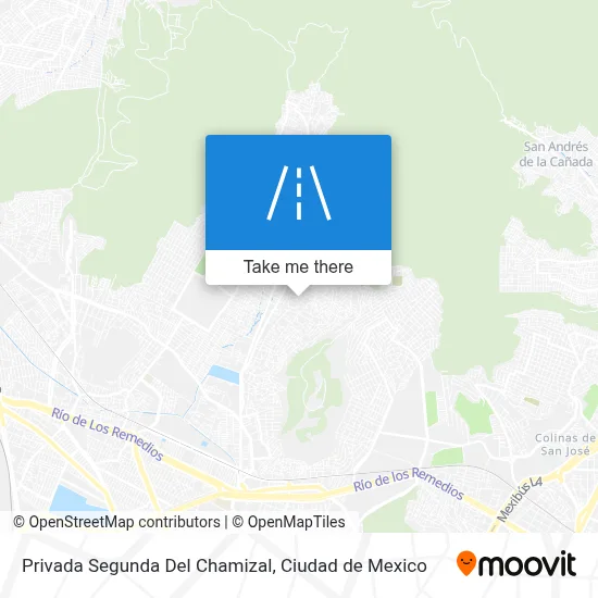 Privada Segunda Del Chamizal map