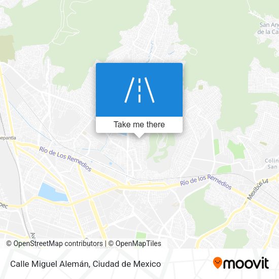 Calle Miguel Alemán map