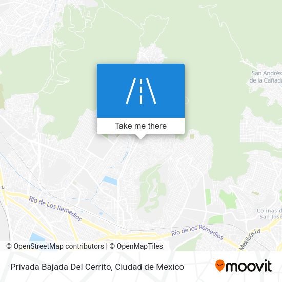 Mapa de Privada Bajada Del Cerrito