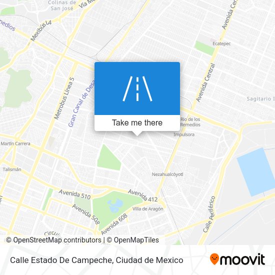 Mapa de Calle Estado De Campeche