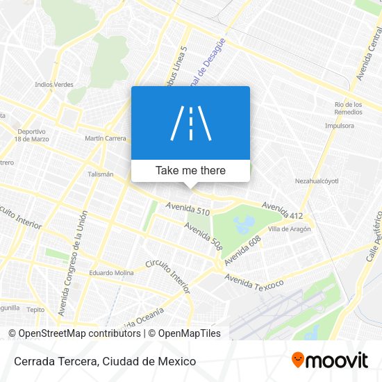 Mapa de Cerrada Tercera