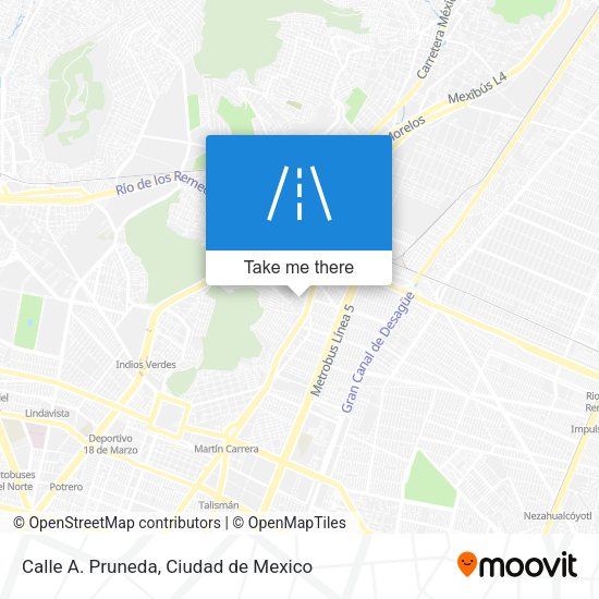 Mapa de Calle A. Pruneda