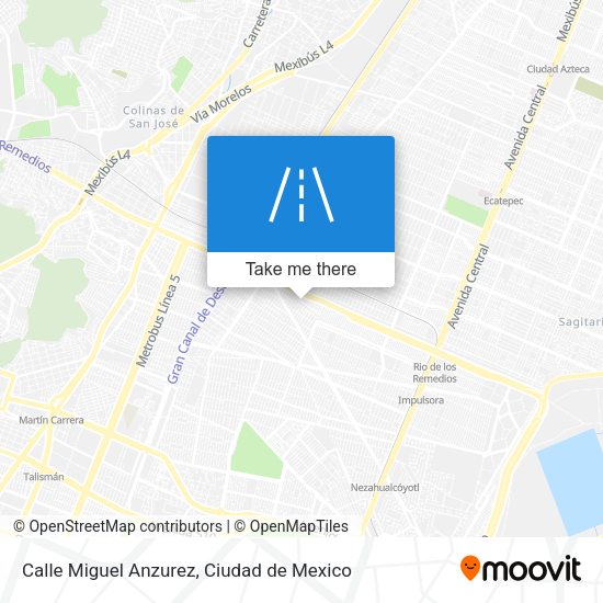 Mapa de Calle Miguel Anzurez