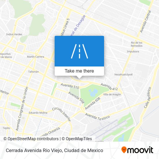Cerrada Avenida Río Viejo map