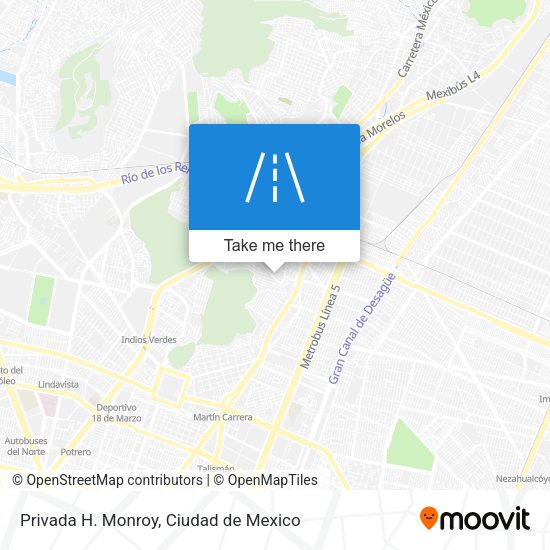 Privada H. Monroy map