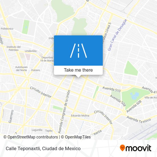 Calle Teponaxtli map