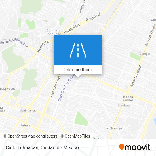 Calle Tehuacán map