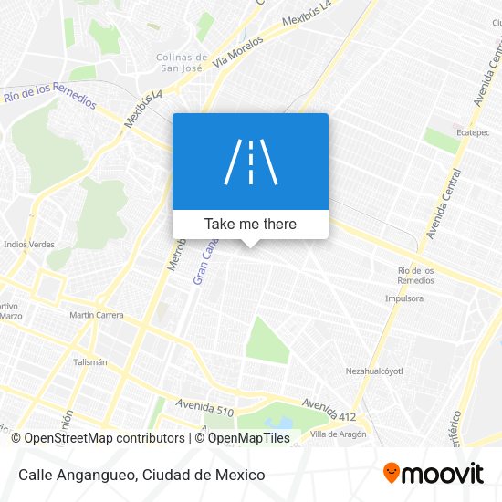 Calle Angangueo map