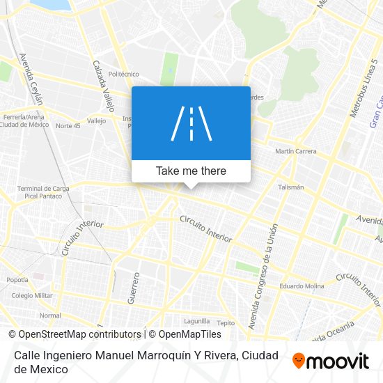 Calle Ingeniero Manuel Marroquín Y Rivera map