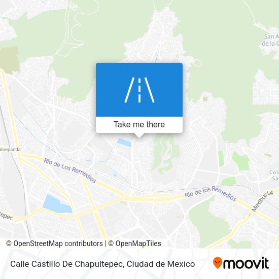 Calle Castillo De Chapultepec map