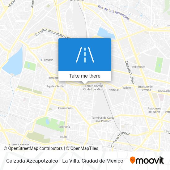 Calzada Azcapotzalco - La Villa map