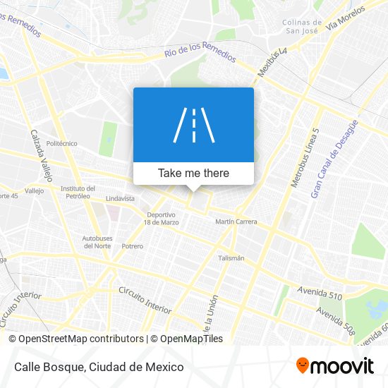 Calle Bosque map