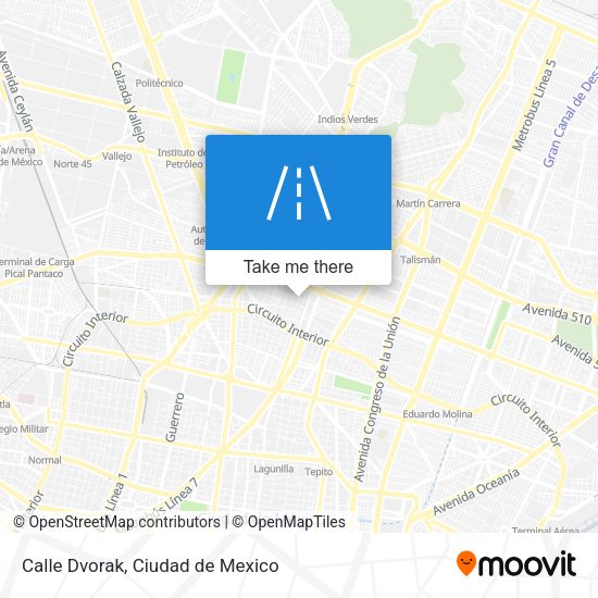 Calle Dvorak map