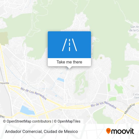 Mapa de Andador Comercial