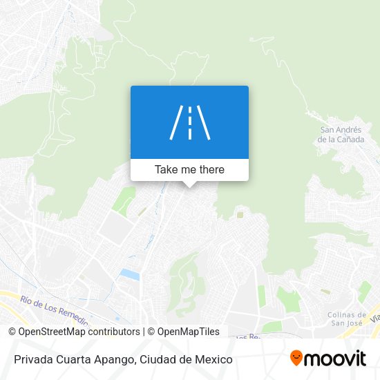 Mapa de Privada Cuarta Apango