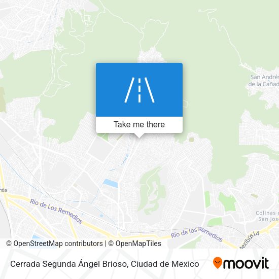 Mapa de Cerrada Segunda Ángel Brioso
