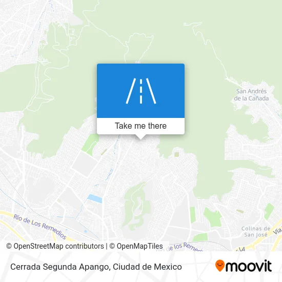 Cerrada Segunda Apango map