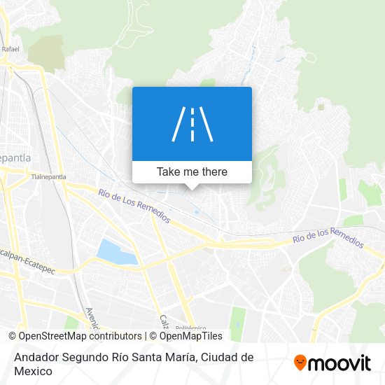 Andador Segundo Río Santa María map