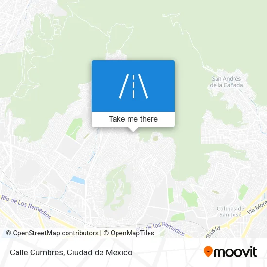 Mapa de Calle Cumbres