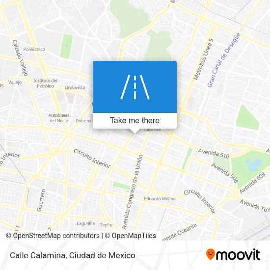 Mapa de Calle Calamina