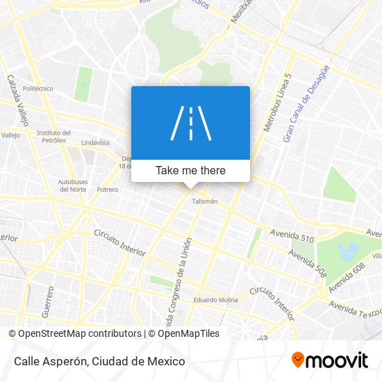 Calle Asperón map