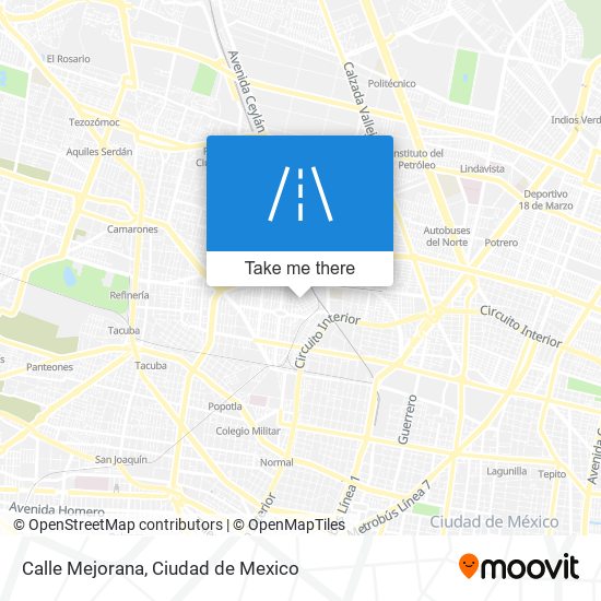 Mapa de Calle Mejorana