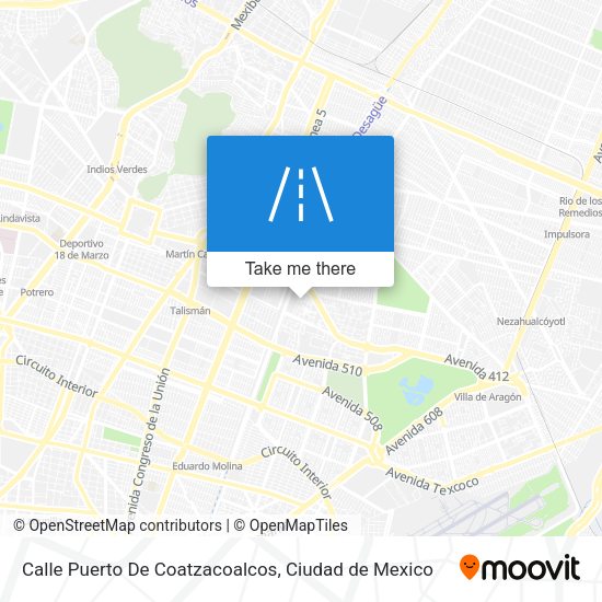 Mapa de Calle Puerto De Coatzacoalcos