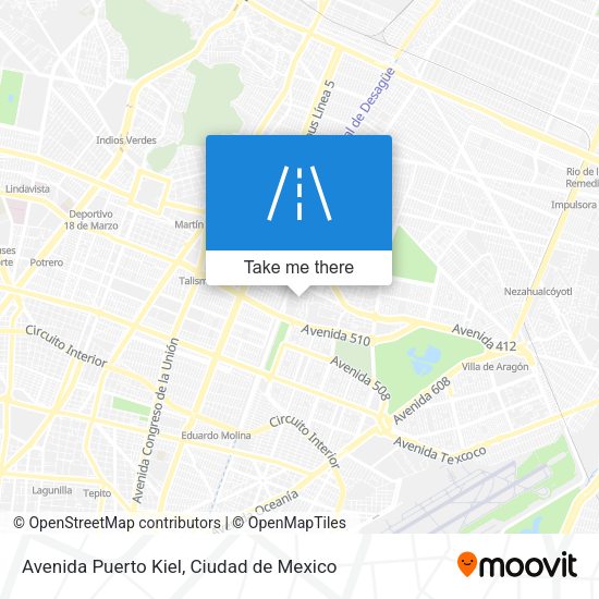 Avenida Puerto Kiel map